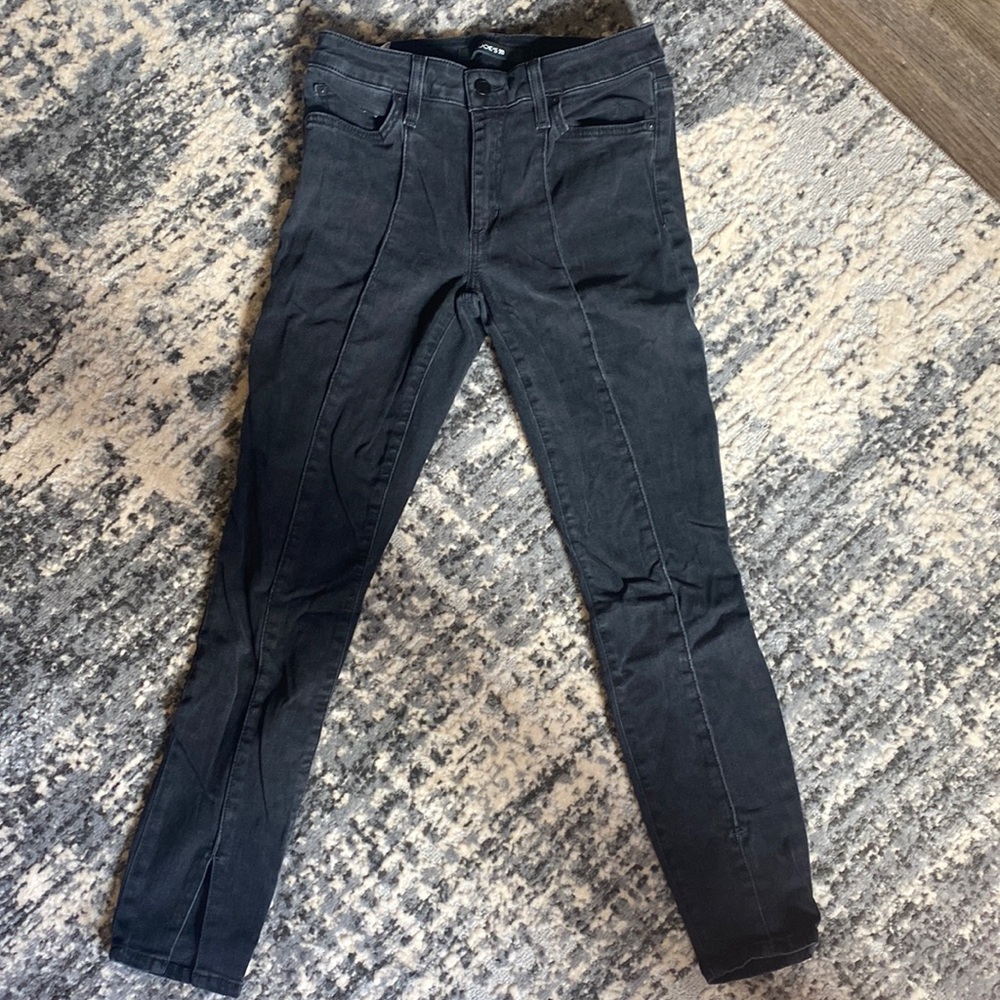 Joe’s Jeans black jeggings with ankle slit size 27